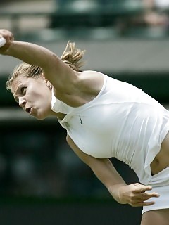 Sexy Pretty Girls Tennis Amateur Ebony