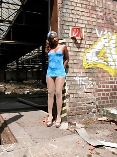 Ebony GF In Nylon Ebony Girls In North